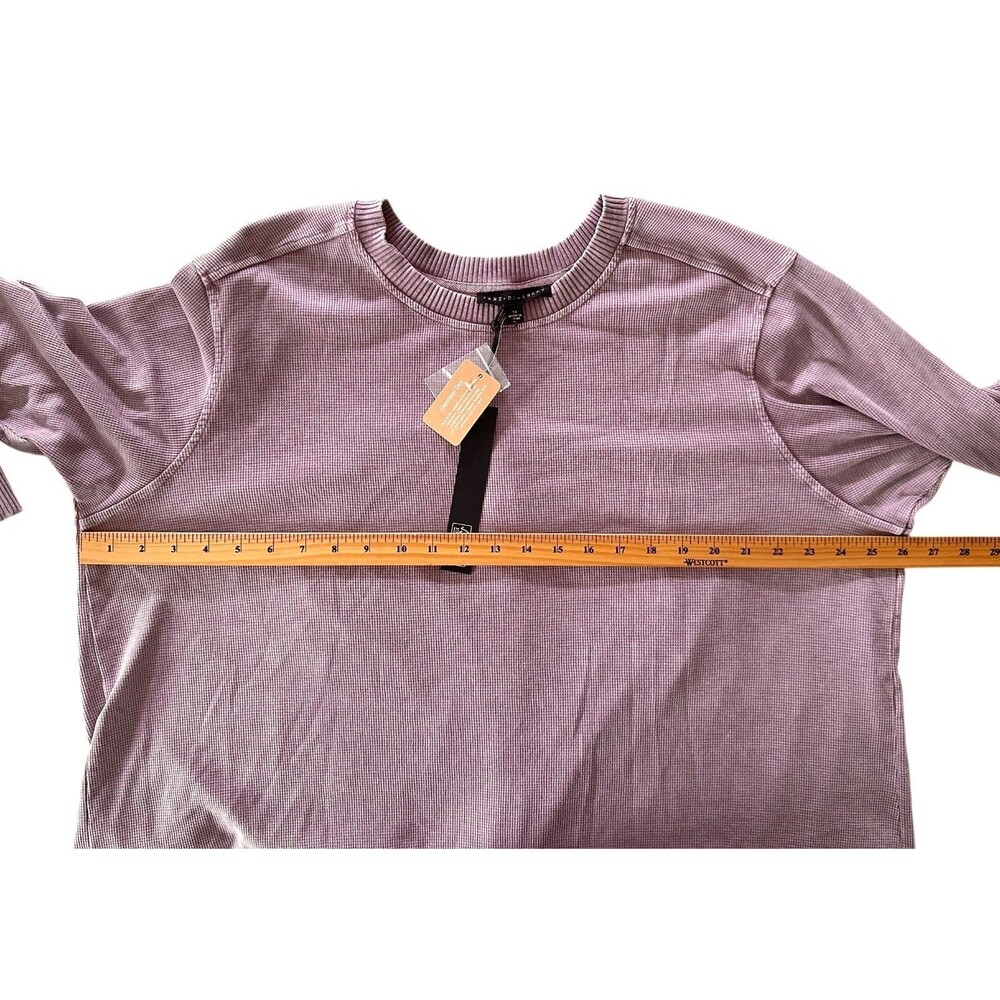 Jane & Delancey Women's Garment Dye Blouse Top Long Sleeve Plus Sz 1X Dusty Rose - Picture 7 of 8